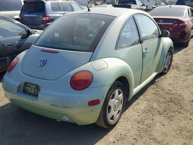 3VWCT21C51M401533 - 2001 VOLKSWAGEN NEW BEETLE 绿色 照片 4
