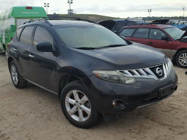 JN8AZ18U39W009748 - 2009 NISSAN MURANO BLACK photo 1