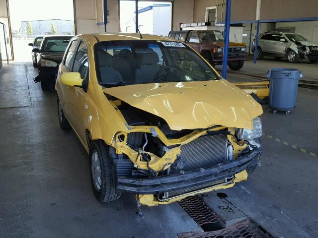 KL1TG62625B333106 - 2005 CHEVROLET AVEO LT YELLOW photo 1