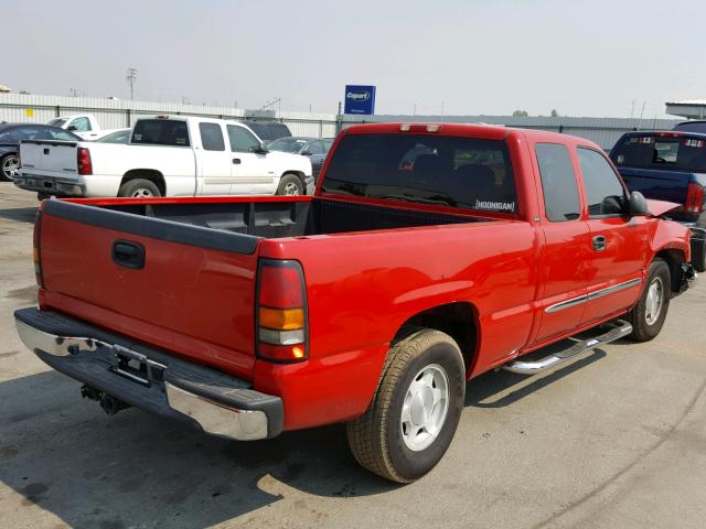 1GTEC19V74Z330236 - 2004 GMC NEW SIERRA RED photo 4