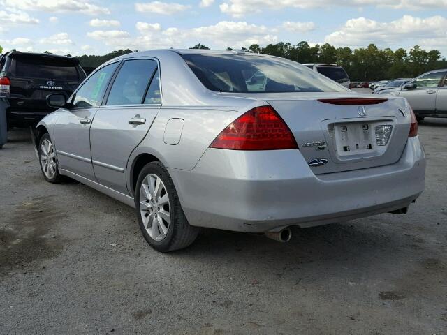 1HGCM66516A034606 - 2006 HONDA ACCORD SILVER photo 3