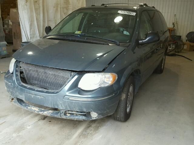 2A4GP64L17R121082 - 2007 CHRYSLER TOWN & COU BLUE photo 2