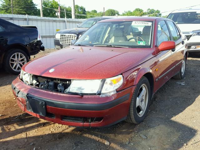 YS3ED48E0X3001376 - 1999 SAAB 9-5 RED photo 2