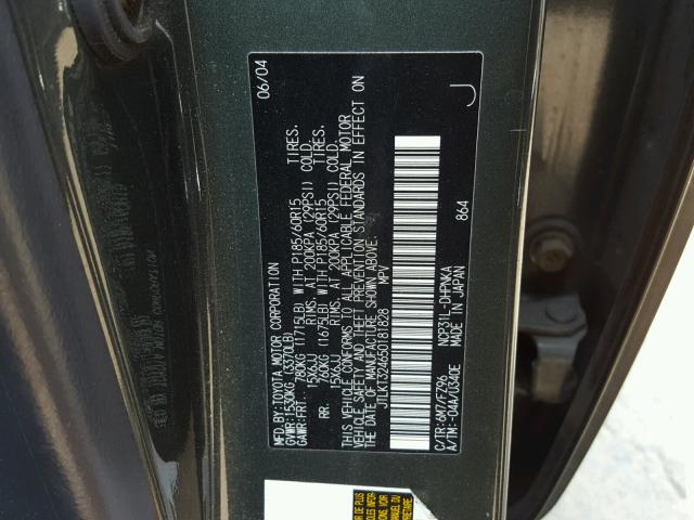 JTLKT324650181828 - 2005 TOYOTA SCION XB Grafit foto 10