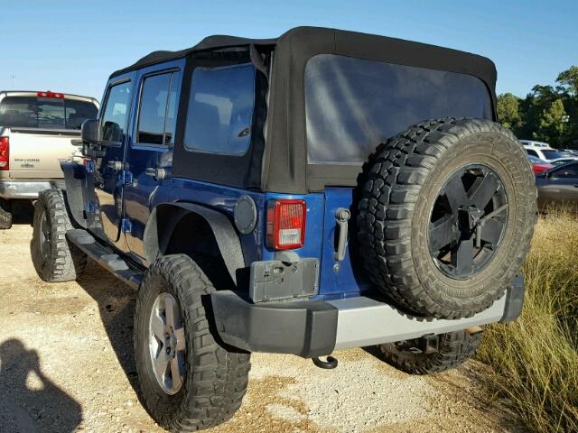 1J8GA59179L732165 - 2009 JEEP WRANGLER U BLUE photo 3