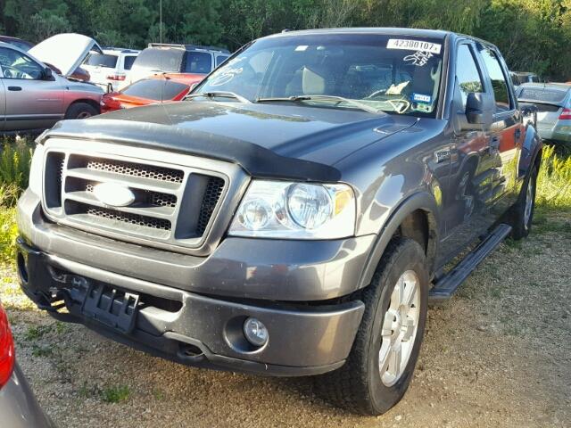 1FTPW04516KC90457 - 2006 FORD F150 GRAY photo 2