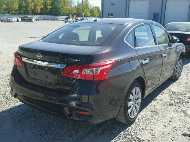 3N1AB7AP5HY338162 - 2017 NISSAN SENTRA S BLACK photo 4