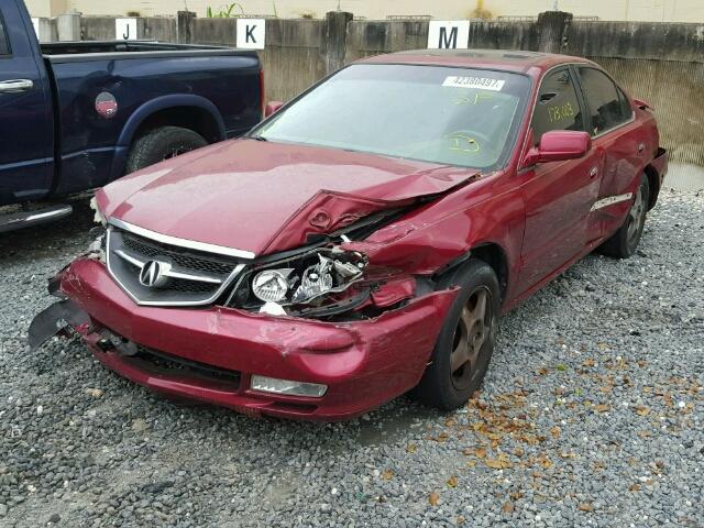 19UUA56642A014795 - 2002 ACURA 3.2TL BURGUNDY photo 2