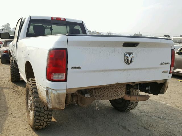 3C6LD5BL4CG105167 - 2012 DODGE RAM 2500 S WHITE photo 3