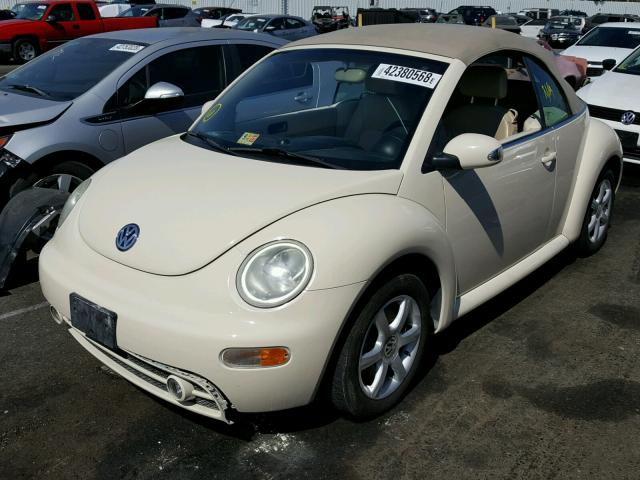 3VWCD31Y55M302540 - 2005 VOLKSWAGEN NEW BEETLE ბეჟი ფოტო 2