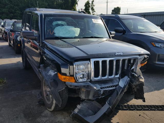1J8HG48P07C562960 - 2007 JEEP COMMANDER BLACK photo 1