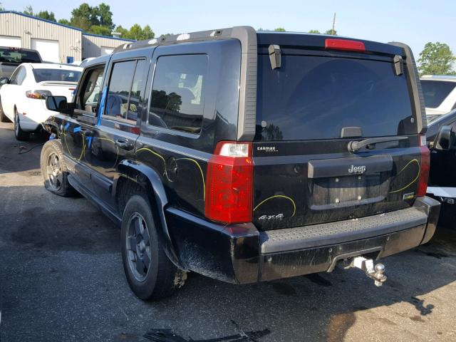 1J8HG48P07C562960 - 2007 JEEP COMMANDER BLACK photo 3