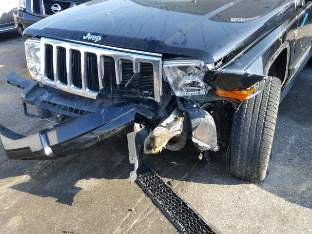 1J8HG48P07C562960 - 2007 JEEP COMMANDER BLACK photo 9