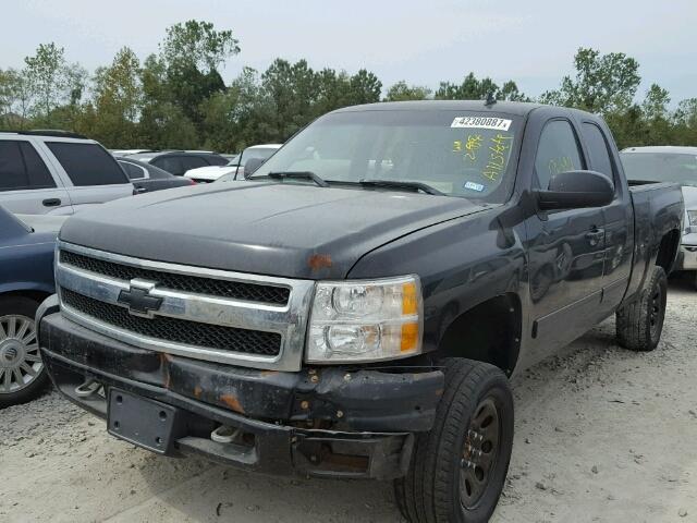 1GCEK29049Z254320 - 2009 CHEVROLET SILVERADO BLACK photo 2