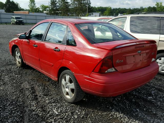 1FAFP38Z34W184434 - 2004 FORD FOCUS ZTS RED photo 3