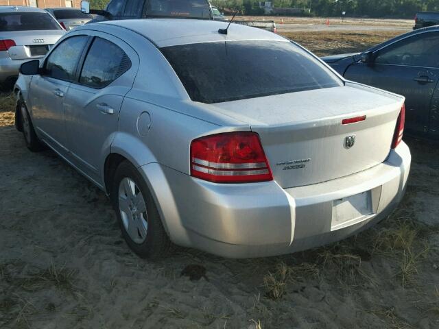 1B3LC46K38N153850 - 2008 DODGE AVENGER SILVER photo 3