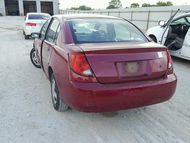 1G8AG52F15Z153983 - 2005 SATURN ION LEVEL RED photo 3