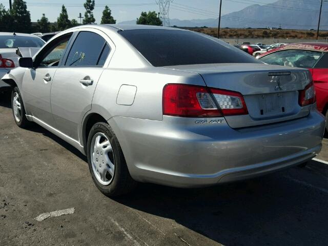 4A3AB36FX9E007515 - 2009 MITSUBISHI GALANT ES SILVER photo 3