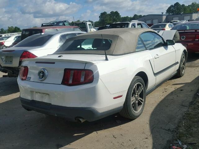 1ZVBP8ENXA5109820 - 2010 FORD MUSTANG WHITE photo 4