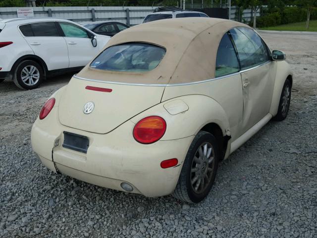 3VWCM31YX5M318426 - 2005 VOLKSWAGEN NEW BEETLE 米色 照片 4