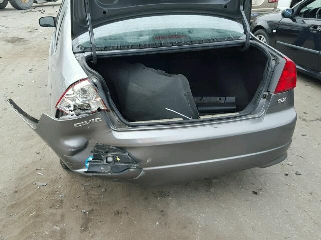 2HGES26875H576486 - 2005 HONDA CIVIC GRAY photo 9