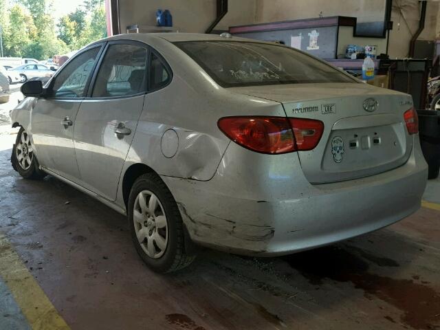 KMHDU46D38U525884 - 2008 HYUNDAI ELANTRA GL SILVER photo 3