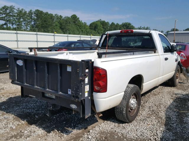 3D7KR26D58G218887 - 2008 DODGE RAM 2500 S Սպիտակ լուսանկար 4