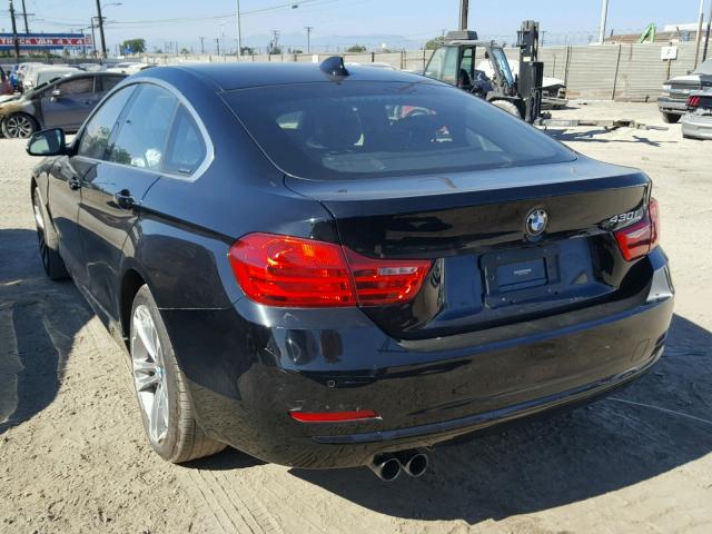 WBA4F7C30HG789040 - 2017 BMW 430I GRAN BLACK photo 3