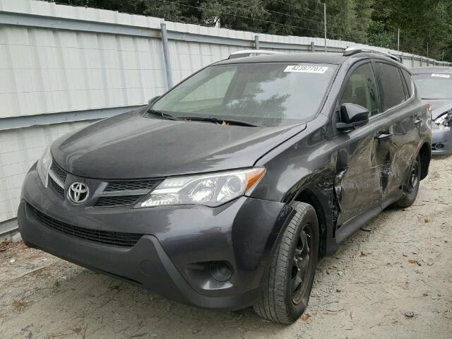 JTMZFREV4EJ003712 - 2014 TOYOTA RAV4 LE GRAY photo 2