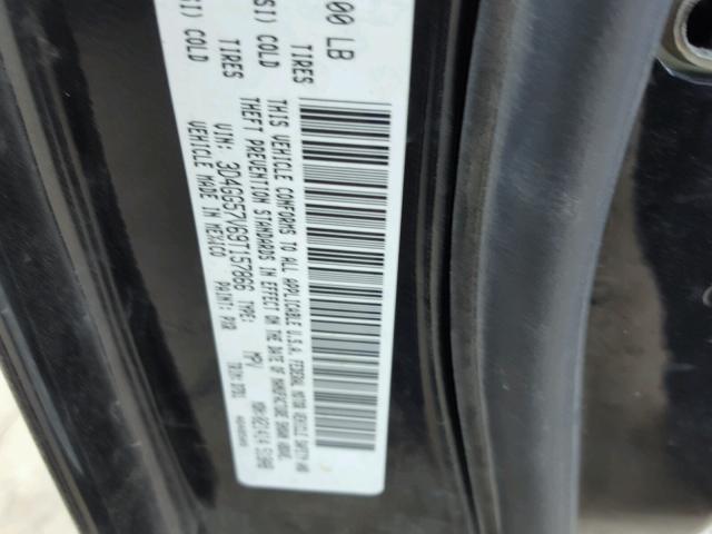 3D4GG57V69T157866 - 2009 DODGE JOURNEY SX BLACK photo 10