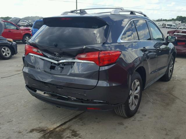 5J8TB4H58DL019822 - 2013 ACURA RDX TECHNO GRAY photo 4