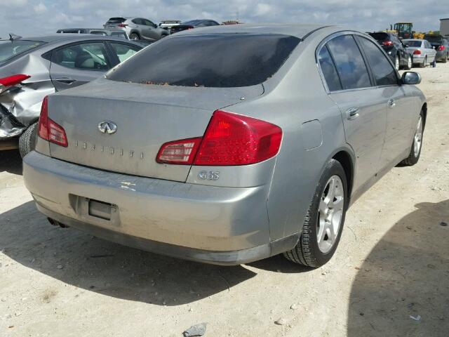 JNKCV51E54M615260 - 2004 INFINITI G35 SILVER photo 4