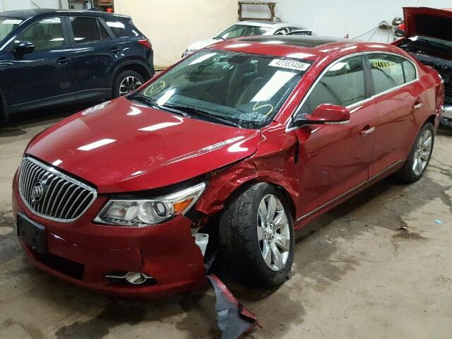 1G4GG5E3XDF311198 - 2013 BUICK LACROSSE P RED photo 2