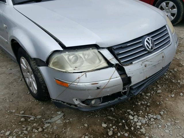 WVWPD63B23P090461 - 2003 VOLKSWAGEN PASSAT GLS SILVER photo 9