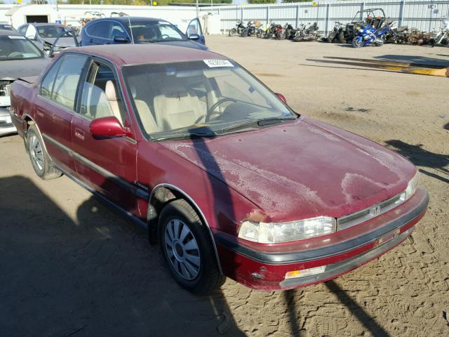 1HGCB7656MA205746 - 1991 HONDA ACCORD LX BURGUNDY photo 1