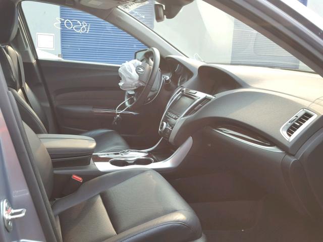 19UUB3F52FA002188 - 2015 ACURA TLX TECH ვერცხლისფერი ფოტო 5