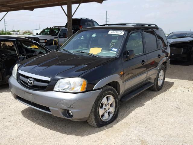 4F2YU09102KM39936 - 2002 MAZDA TRIBUTE LX BLACK photo 2