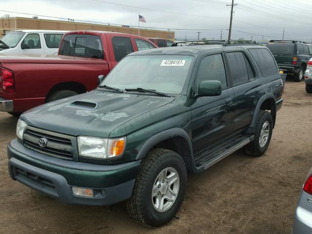 JT3HN86RXX0246027 - 1999 TOYOTA 4RUNNER GREEN photo 2