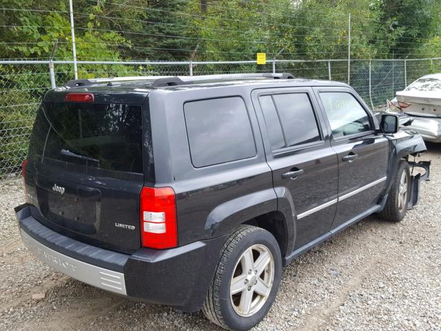 1J4NF4GB1AD510249 - 2010 JEEP PATRIOT LI BLACK photo 4