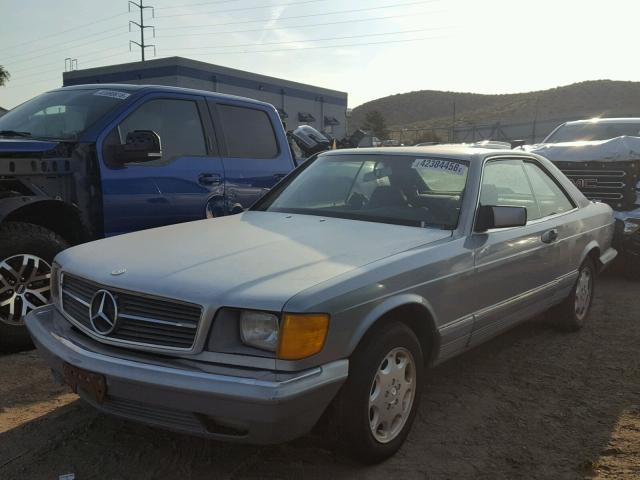 WDBCA43A3CB002225 - 1982 MERCEDES-BENZ 380 SEC SILVER photo 2