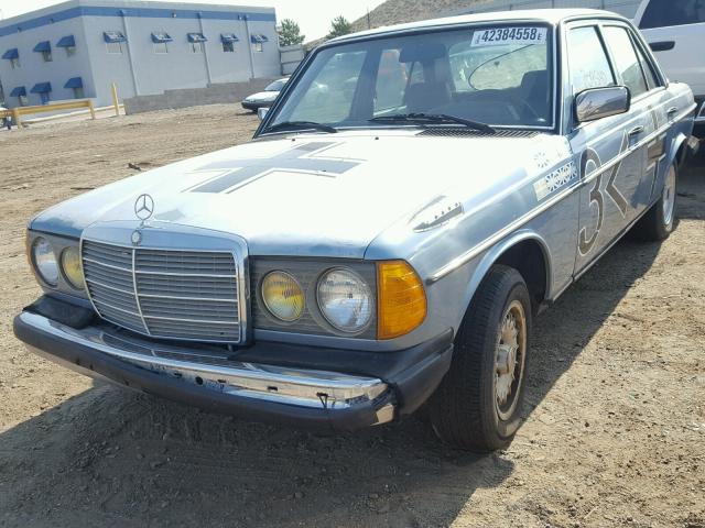 WDBAB23A6BB233028 - 1981 MERCEDES-BENZ 240 D BLUE photo 2