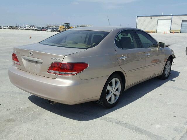 JTHBA30G765175568 - 2006 LEXUS ES 330 GOLD photo 4