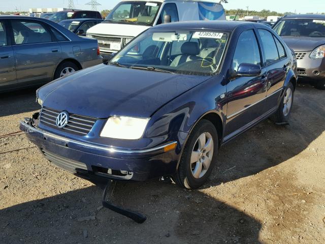 3VWSK69M34M125375 - 2004 VOLKSWAGEN JETTA GLS BLUE photo 2