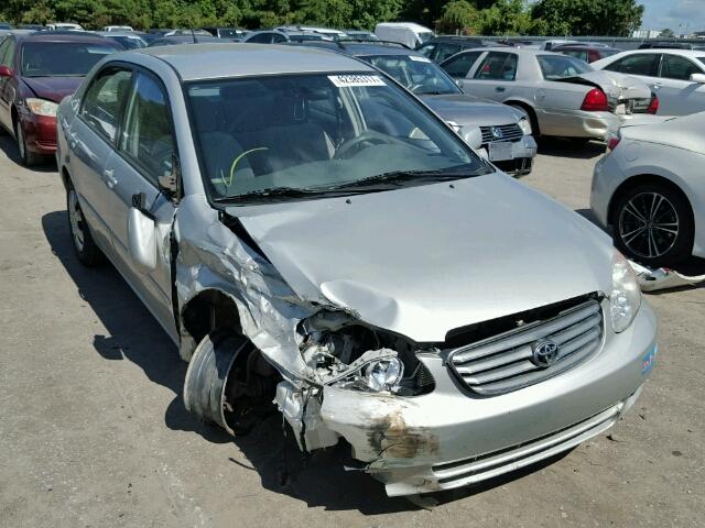 2T1BR38E04C313724 - 2004 TOYOTA COROLLA CE SILVER photo 1