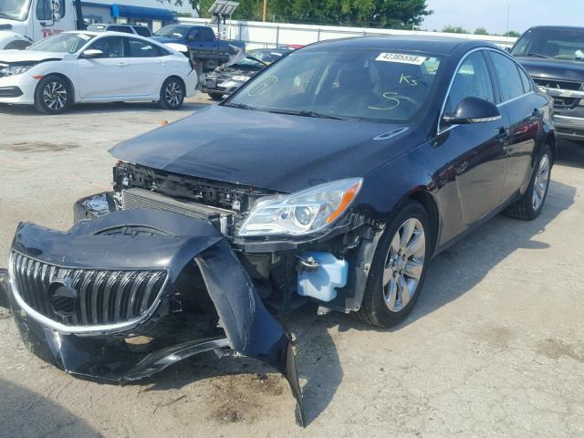 2G4GM5EX8H9103752 - 2017 BUICK REGAL BLACK photo 2