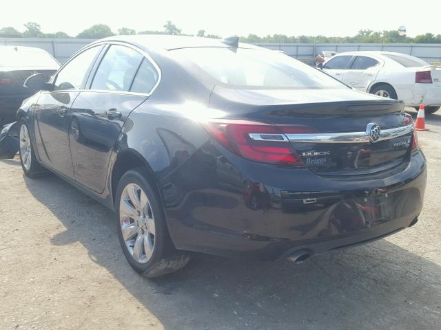 2G4GM5EX8H9103752 - 2017 BUICK REGAL BLACK photo 3