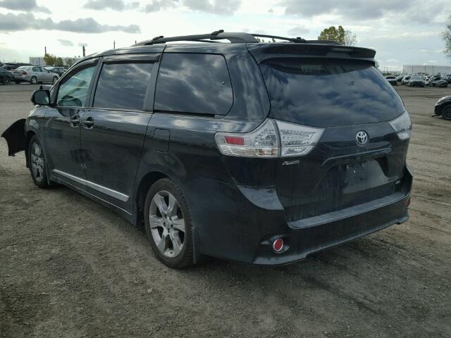 5TDXK3DC6BS078104 - 2011 TOYOTA SIENNA BLACK photo 3