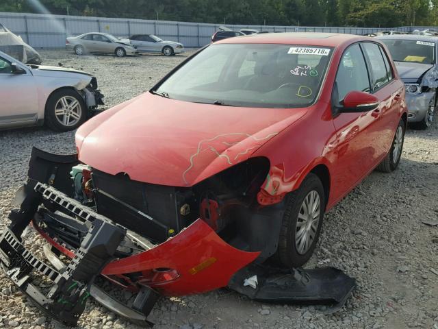 WVWDA7AJ8AW341496 - 2010 VOLKSWAGEN GOLF RED photo 2