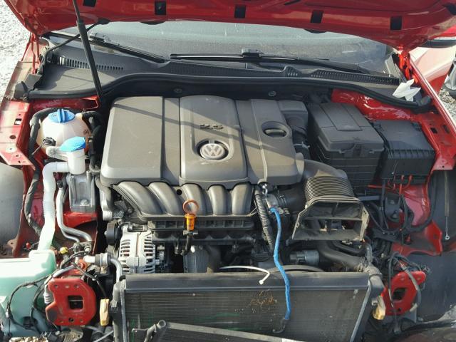 WVWDA7AJ8AW341496 - 2010 VOLKSWAGEN GOLF RED photo 7