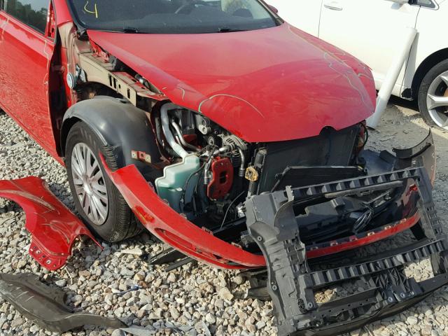 WVWDA7AJ8AW341496 - 2010 VOLKSWAGEN GOLF RED photo 9